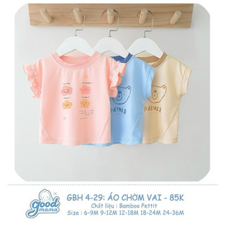 Áo, bộ cộc tay Goodmama chất petit