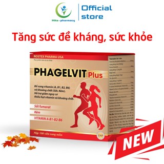 Vitamin tổng hợp và khoáng chất Phamagel Plus ROXTECH tăng cường sức khỏe - 100 viên (Phamagel Plus 100 viên)