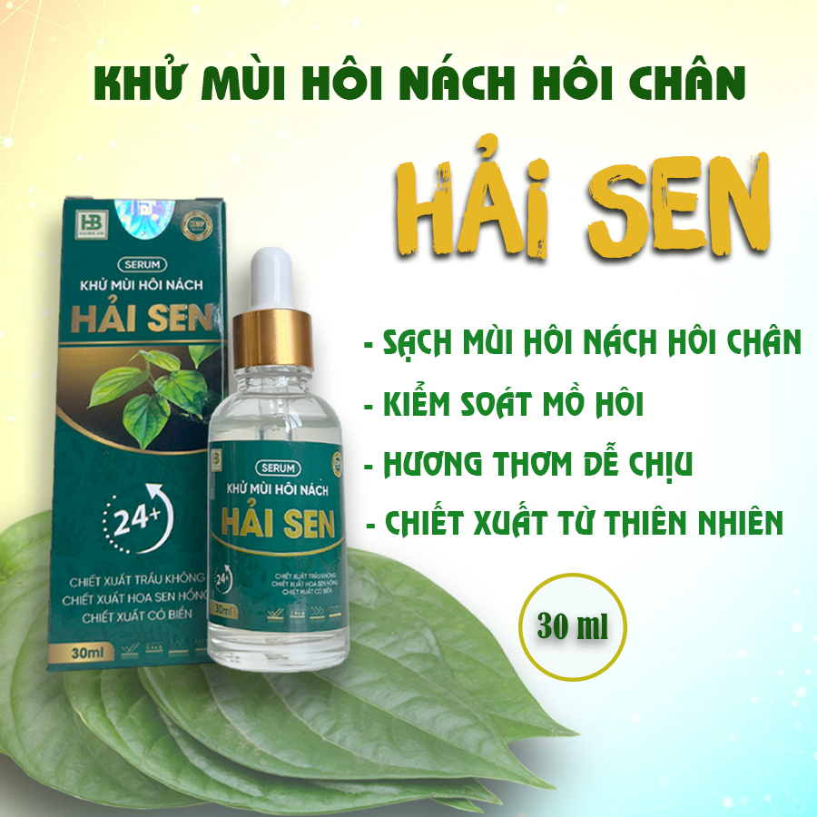 Xịt Khử Mùi Hôi Nách Hôi Chân HẢI SEN Khử Sạch Mùi Hiệu Quả Ngăn Tiết Mồ Hôi, Hương Thơm Mát Tự Nhiên Lọ 10ml