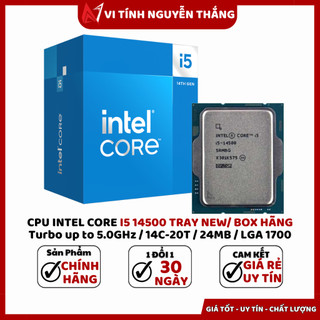 Cpu intel core i5 14500 tray new - bảo hành 36 tháng
