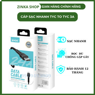 Dây sạc Tyc To Tyc 3A BWOO Chính hãng cho các dòng máy samsung oppo xiaomi huwei...BH 12 Tháng ZINKA
