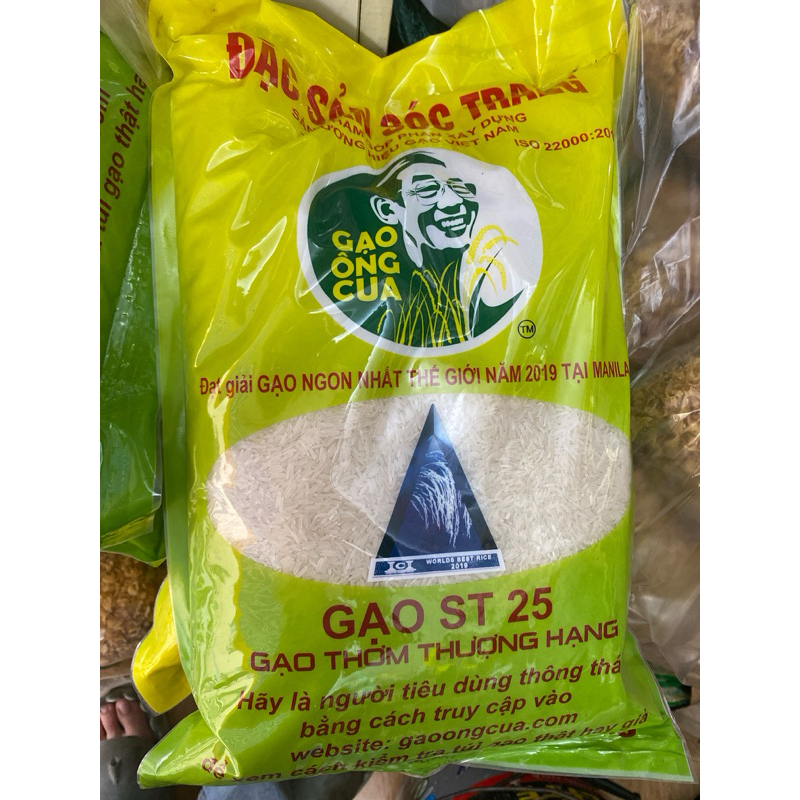 Gạo ST25 - Gạo Ông Cua ( đặc sản sóc trăng 5kg )