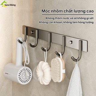 Thanh móc dán tường không khoan AISHA treo quần áo, móc treo đồ nhiều kích thước để chọn lựa