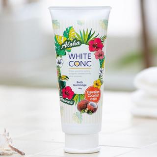 Gel tẩy da chết toàn thân Aloha White Conc Body Gommage Nhật Bản tuýp 180g