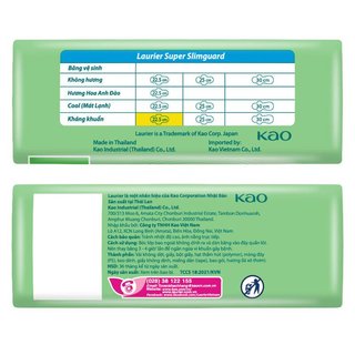 Laurier Super Slimguard Kháng khuẩn
