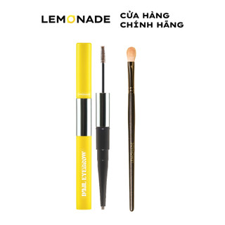 Combo Chì Kẻ Mày 2 Đầu Lemonade Want It Got It Dual Eyebrow 2.75g và Cọ Tan Phấn Mắt Lemonade Eyeshadow Brush 4g