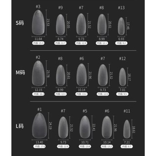 Móng Úp Làm Nailbox Size S-M-L