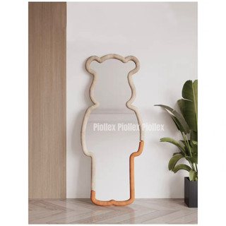 Gương Bọc Nỉ Hình Gấu Bearbrik decor phòng ngủ, cửa hàng, gương chụp mẫu