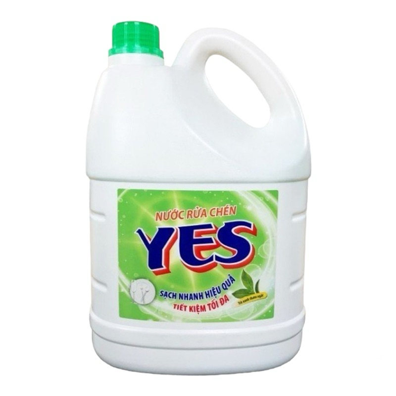 Nước Rửa Chén Yes Hương Trà Xanh can 3,8kg