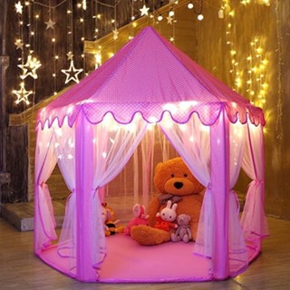 Lều cho bé, Lều công chúa hoàng tử, Lều thú tự bung, Lều lục giác vải dù, khung chắc chắn