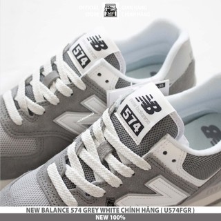 [ HÀNG CHÍNH HÃNG CÓ SẴN ] Giày 𝑵𝒆𝒘 𝑩𝒂𝒍𝒂𝒏𝒄𝒆 574 GREY WHITE ( U574FGR ) - AUTHENTIC 100%
