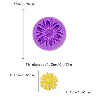 Khuôn silicon hoa cúc hoạ mi