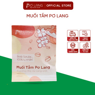  Muối tắm cà phê Pơ Lang tẩy tế bào chết thông thoáng lỗ chân lông sạch mụn lưng giữ ẩm cho da gói 12g 
