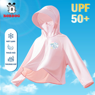 Áo chống nắng cho bé BOBDOG, áo choàng chống nắng chất liệu kim cương thông hơi thoáng mát in hình cho bé