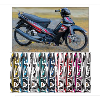 Tem rời xe sirius Rc v2  - chất liệu decal 3 lớp cao cấp không phai màu không ố vàng