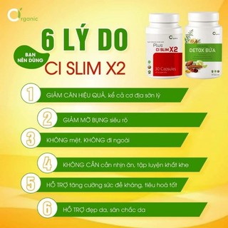Giảm Cân Thảo Dược CI Slim X2 Mẫu Mới ( Cam Kết Hàng Chính Hãng )