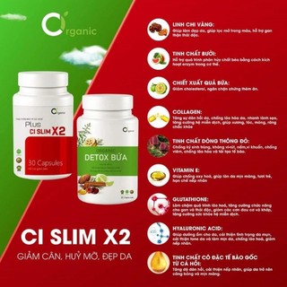 Giảm Cân Thảo Dược CI Slim X2 Mẫu Mới ( Cam Kết Hàng Chính Hãng )