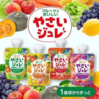 Nước ép trái cây, rau củ dạng thạch, rau câu Morinaga Nhật Bản cho bé từ 1 tuổi 70g