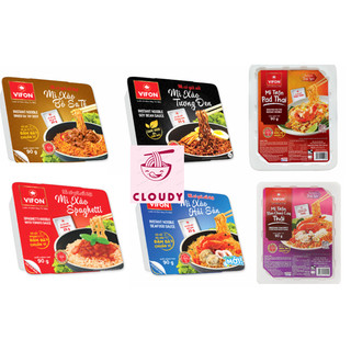 Mì trộn Pad Thái, spaghetti, tương đen, hải sản, bò sa tế, tôm chua cay thái Vifon