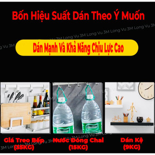 Combo 10 Miếng dán băng dính 3M 2 mặt siêu dính