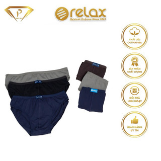 COMBO 3c 3 màu quần lót Relax lưng bản nhỏ cạp nhỏ rl003 vs rl036 thun lạnh và cotton