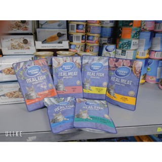 Pate Snappy Tom Real Fish dạng thạch dành Cho Mèo mix vị ngẫu nhiên 12,24,48 gói