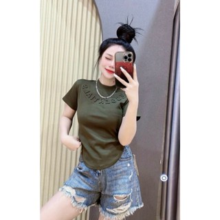 AX910 Áo Thun Babytee Chữ Nổi Bigsize Kim Ngân 50 kg đến 100 kg (M/L/Xl/XXL) áo body nữ