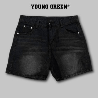 Quần Short Jeans Đen Young Green - Dáng ngắn