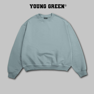 Áo Sweater Young Green Power Teal