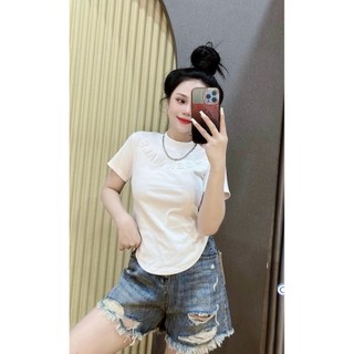 Ax910 áo thun babytee chữ nổi bigsize mũm mĩm áo thun body nữ cao cấp 50 kg đến 100 kg