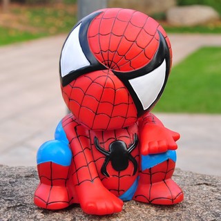 Ống Tiết Kiệm Hoạt Hình Spider Man Người Nhện Ống Heo Tiết Kiệm Trang trí