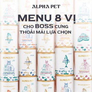 Pate alpha pet lon 400g dành cho chó, mèo