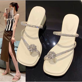 SẴN Guốc cao gót 5f bling Quảng Châu, cao gót Quảng châu xỏ ngón bling