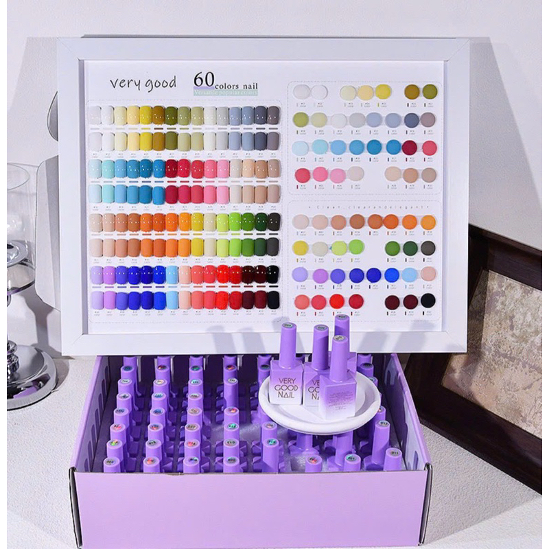 Sơn lẻ 1 chai VERY GOOD NAIL Set Gel 60 Màu Vỏ Tím Sơn gel Hàn Quốc Grande Nails chính hãng loại 1 b