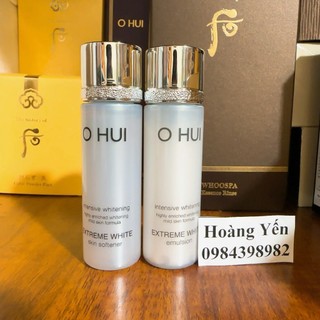[TACH SET] Cặp nước hoa hồng + sữa dưỡng ohui trắng da 20ml/chai