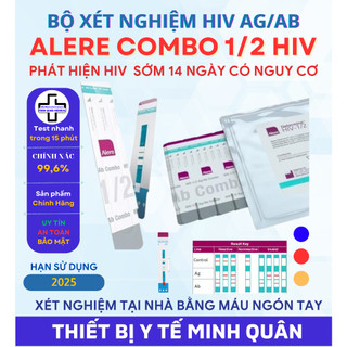 [ Hỏa Tốc ] Bộ test xét nghiệm HIV Combo Alere 1/2 HIV ( phát hiện HIV sau 14 ngày có nguy cơ )