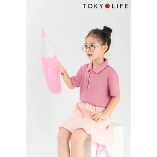 Áo polo trẻ em supima cổ dệt phối màu tokyolife c3pol002m