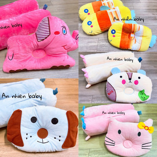 Bộ gối nằm + 2 ôm nhung cho bé
