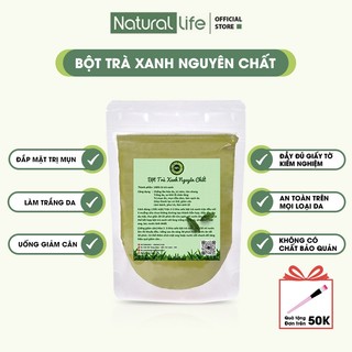  1Kg Bột Trà Xanh Nguyên Chất Đắp Mặt, Tắm Trắng - Natural Life