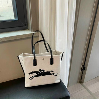 Túi longchamp tote size lớn vải bố