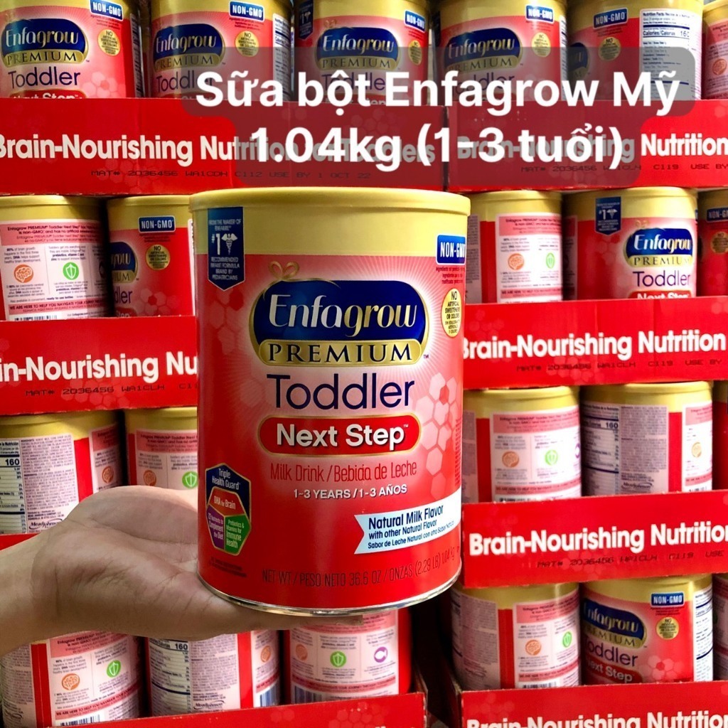 Mua 4 tặng 2 Sữa bột Enfagrow Premium toddler - Enfagrow đỏ nắp vàng 680gr ,1.04kg - Mỹ 2026a