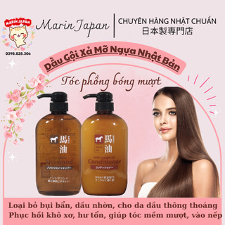 Dầu gội xả mỡ ngựa Horse Oil 600ml của Nhật Bản