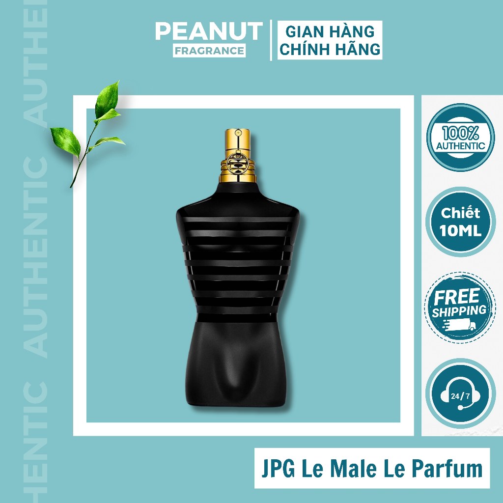 (Mẫu thử) Nước hoa nam JPG Le Male Le Parfum EDP chai 10ml bỏ túi dạng xịt Peanut