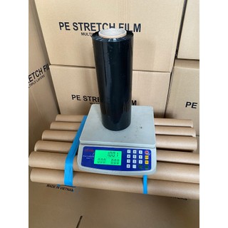 Màng co, Màng chít, Màng PE đen khổ 25cm nặng 1.0kg lõi mỏng