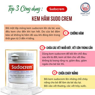 Kem chống hăm Sudocream 60gr, kem hăm tã bỉm cho bé gây ngứa ngáy khó chịu