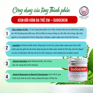 ( Hàng 2 tem - chính hãng ) Kem chống hăm tã em bé Sudocrem
