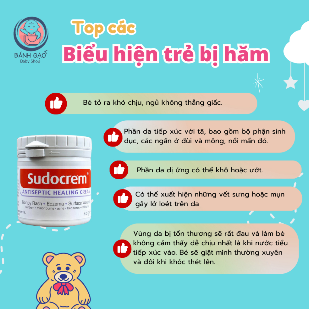 ( Hàng 2 tem - chính hãng ) Kem chống hăm tã em bé Sudocrem