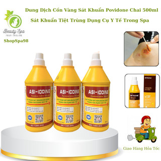 Dung dịch cồn vàng sát khuẩn | povidone iodine 10% chai 100ml 500ml.