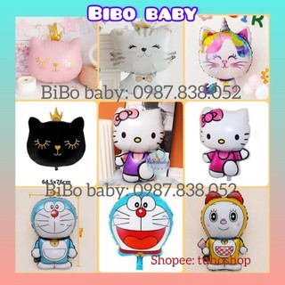 Bóng hình con mèo, mèo máy doremon, mèo kitty, con vật theo tuổi trang trí sinh nhật cho bé - BiBo baby