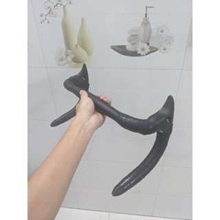 Tay sừng hoods tay nghỉ phanh giả bằng nhựa (kèm đai siết) cho xe đạp road fixed gear MTB AEROpeak